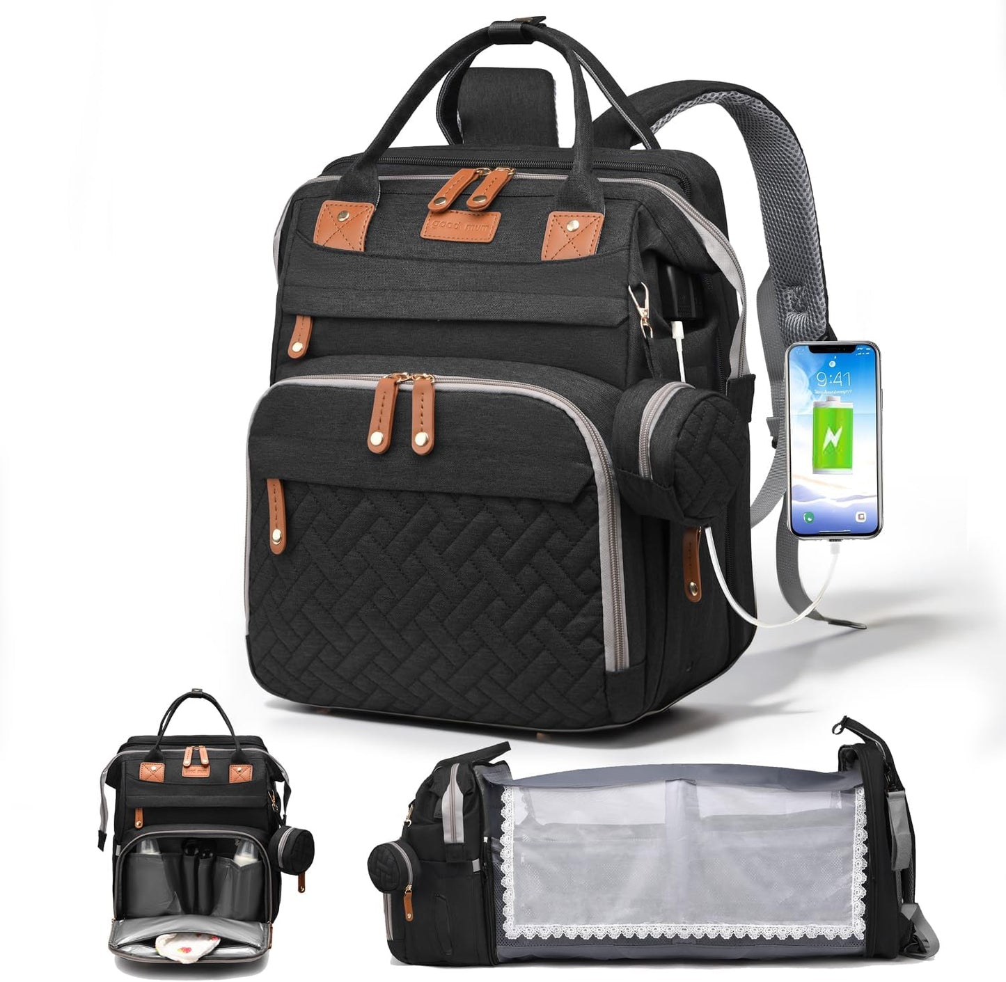 Diaper Backpack with Changing Table -Special Offer